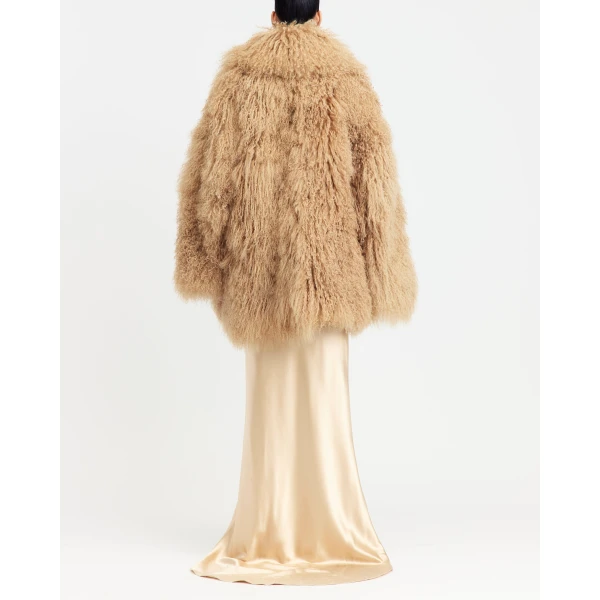 16Arlington Maryam Coat In Mongolian Shearling, view 4