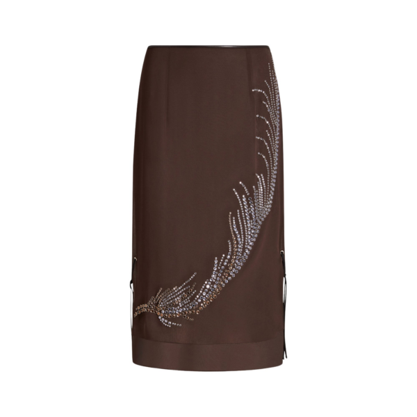 Elevate your elegance in this 16Arlington  from the luxury feather dress edit