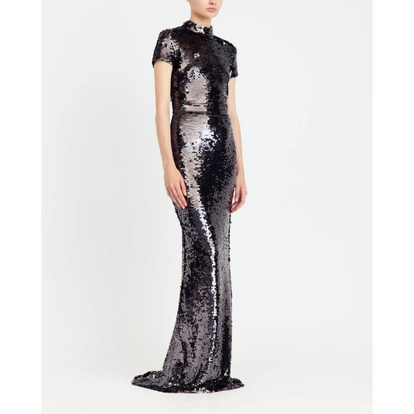 Elevate your elegance in this 16Arlington  from the luxury feather dress edit