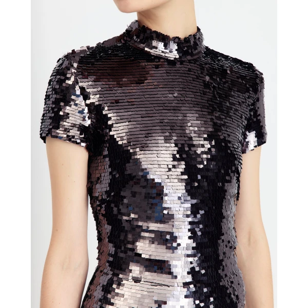 Elevate your elegance in this 16Arlington  from the luxury feather dress edit