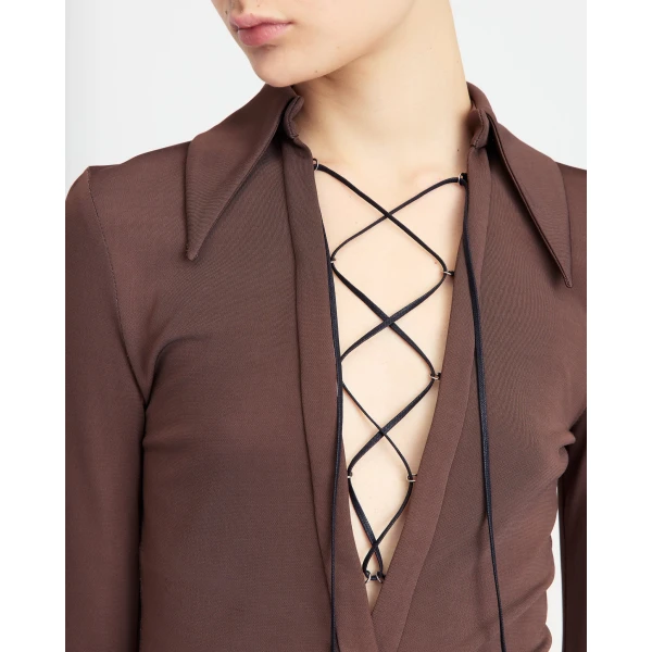 Elevate your elegance in this 16Arlington  from the luxury feather dress edit