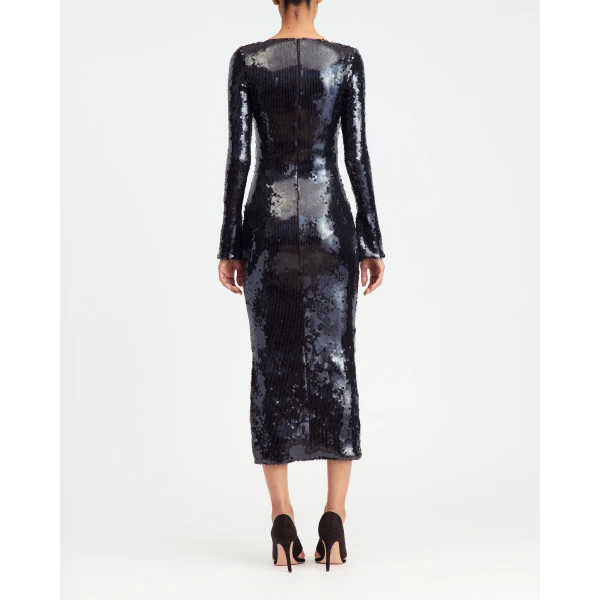 Elevate your elegance in this 16Arlington  from the luxury feather dress edit