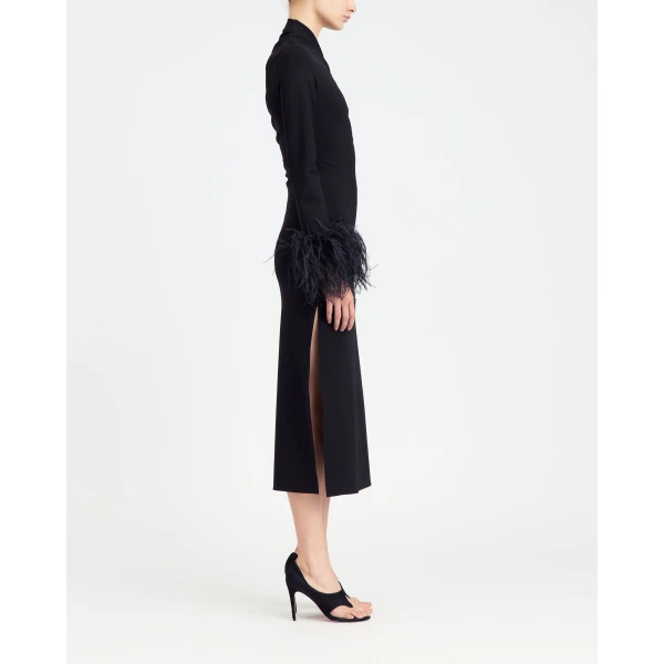 Elevate your elegance in this 16Arlington  from the luxury feather dress edit