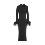 Elevate your elegance in this 16Arlington  from the luxury feather dress edit