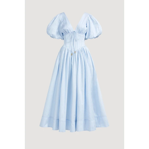 Aje clothing Aus Dresses – structured silhouette with raw femininity from Coveti