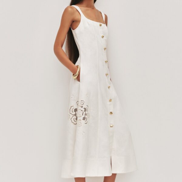 Aje Aus Dresses – structured silhouette with raw femininity from Coveti