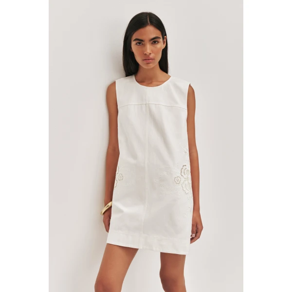 Aje Halo Embroidered Mini Dress, view 3