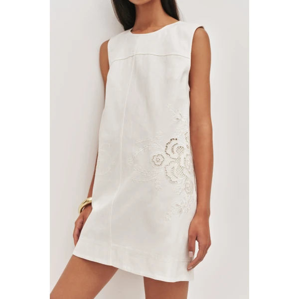 Aje Halo Embroidered Mini Dress, view 4