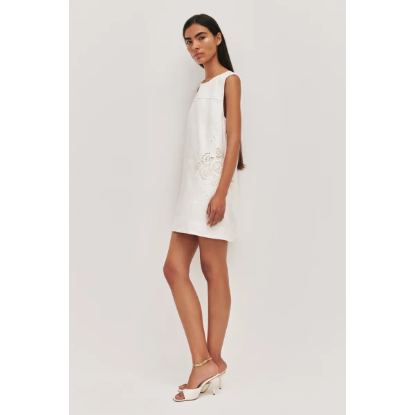 Aje Halo Embroidered Mini Dress, view 5