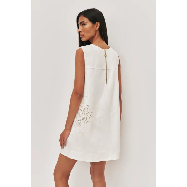 Aje Halo Embroidered Mini Dress, view 6