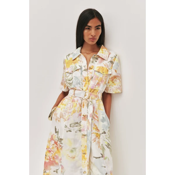 Aje Manon Midi Dress, view 3