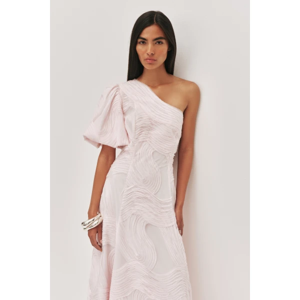 Aje Wave One Shoulder Dress, view 3