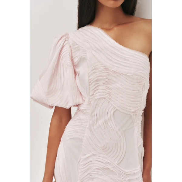 Aje Wave One Shoulder Dress, view 4