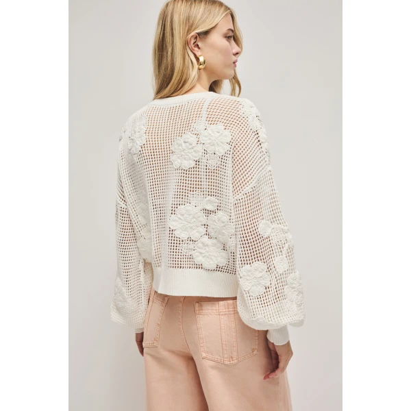 Aje Gardenia Knit Jumper, view 7