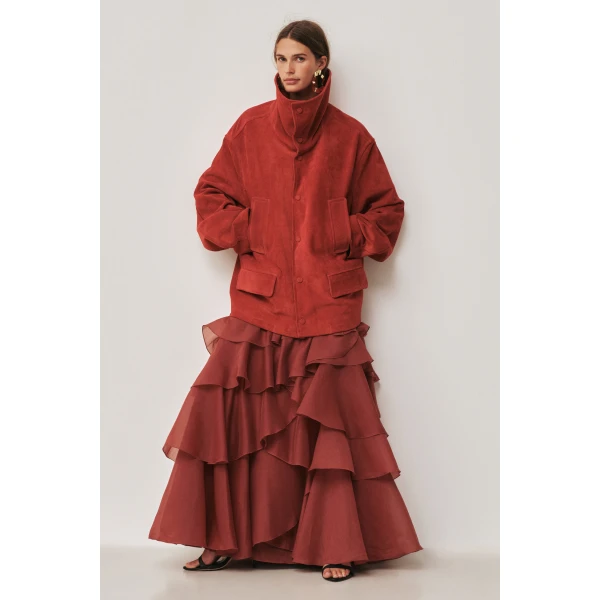 Aje Darcy Suede Jacket, view 2