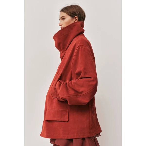 Aje Darcy Suede Jacket, view 3