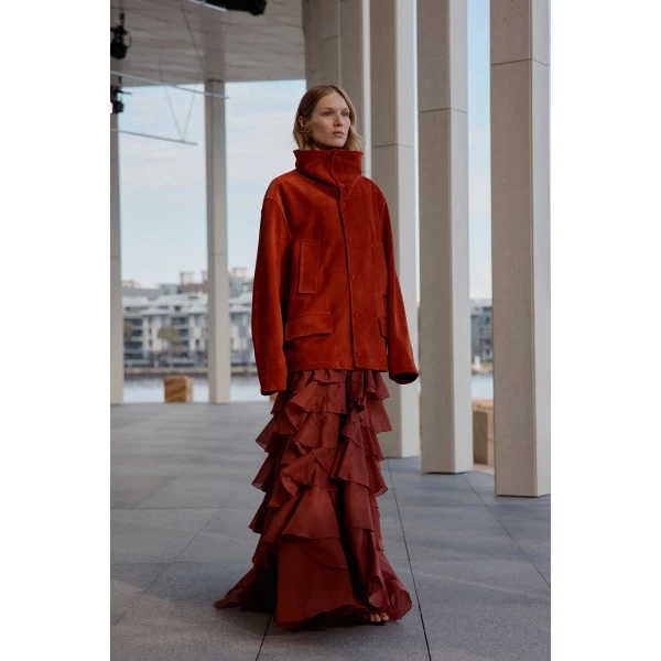 Aje clothing Aus Jackets – structured silhouette with raw femininity from Coveti