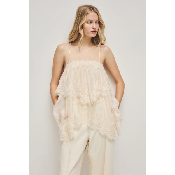 Aje Ophelia Lace Cami, view 2