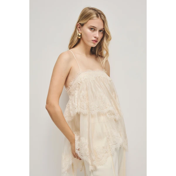 Aje Ophelia Lace Cami, view 6