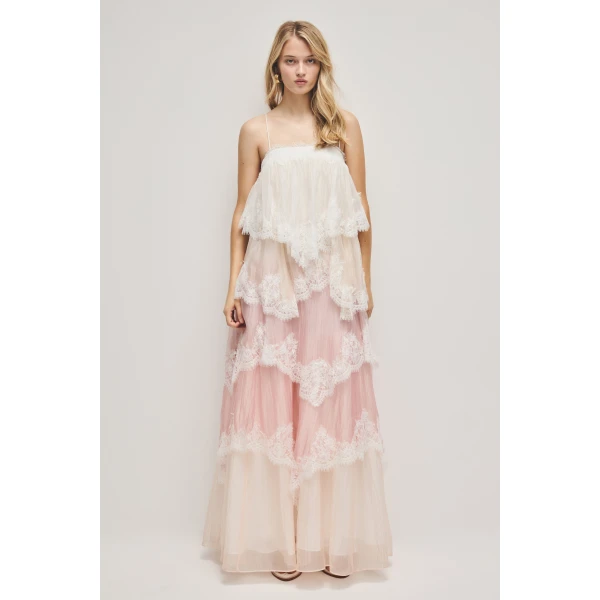 Aje Ophelia Lace Gown, view 6