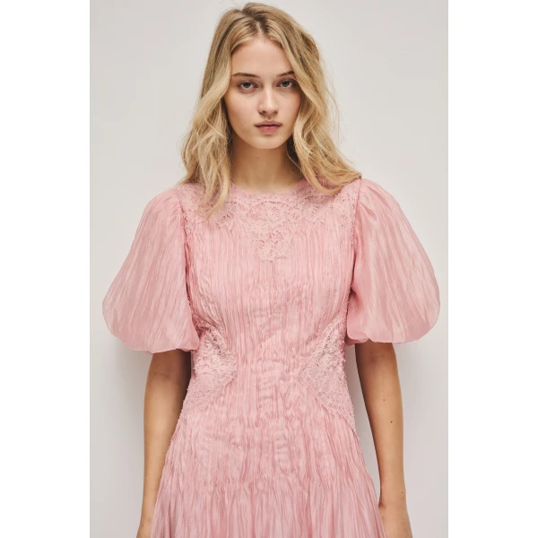 Aje Ophelia Lace Midi Dress, view 5