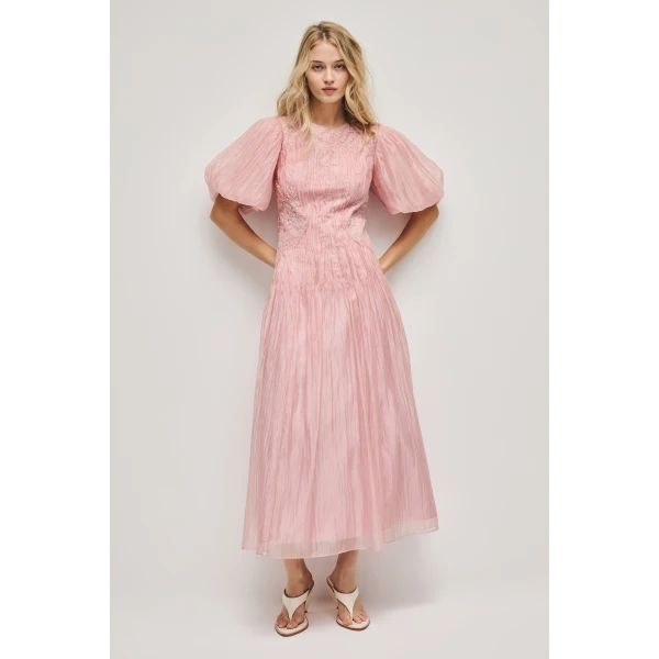 Aje Ophelia Lace Midi Dress, view 7