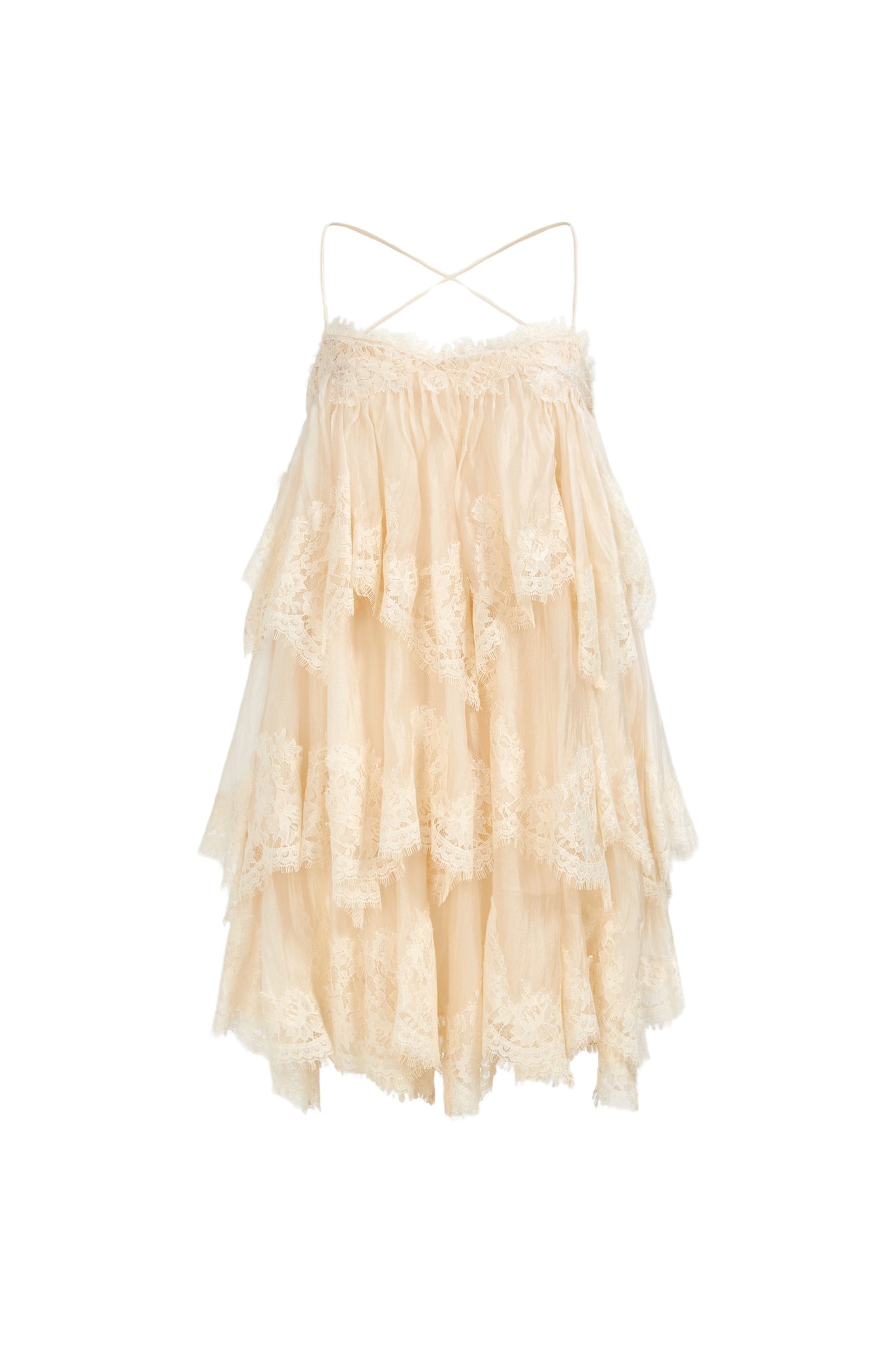 Aje Ophelia Lace Mini Dress