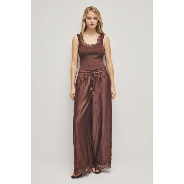 Aje Ophelia Lace Pant, view 3