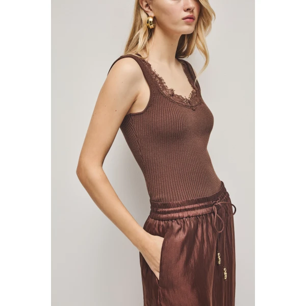 Aje Ophelia Lace Pant, view 6