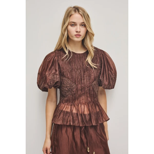 Aje Ophelia Lace Top, view 5