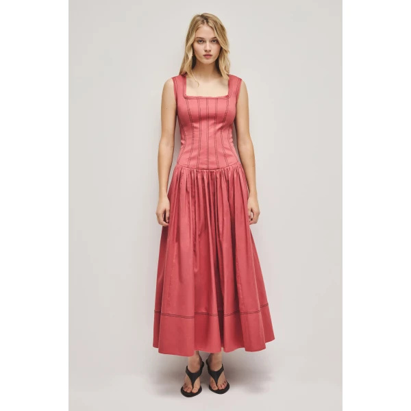 Aje Parallel Midi Dress, view 3