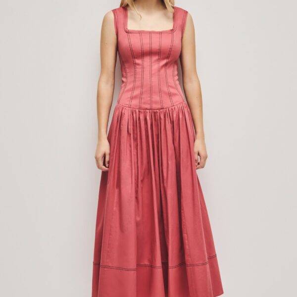 Parallel Midi Dress