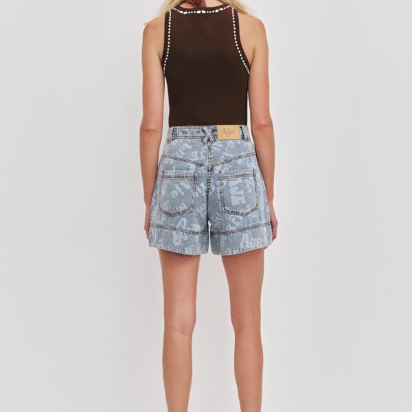Aje clothing Aus Shorts – structured silhouette with raw femininity from Coveti