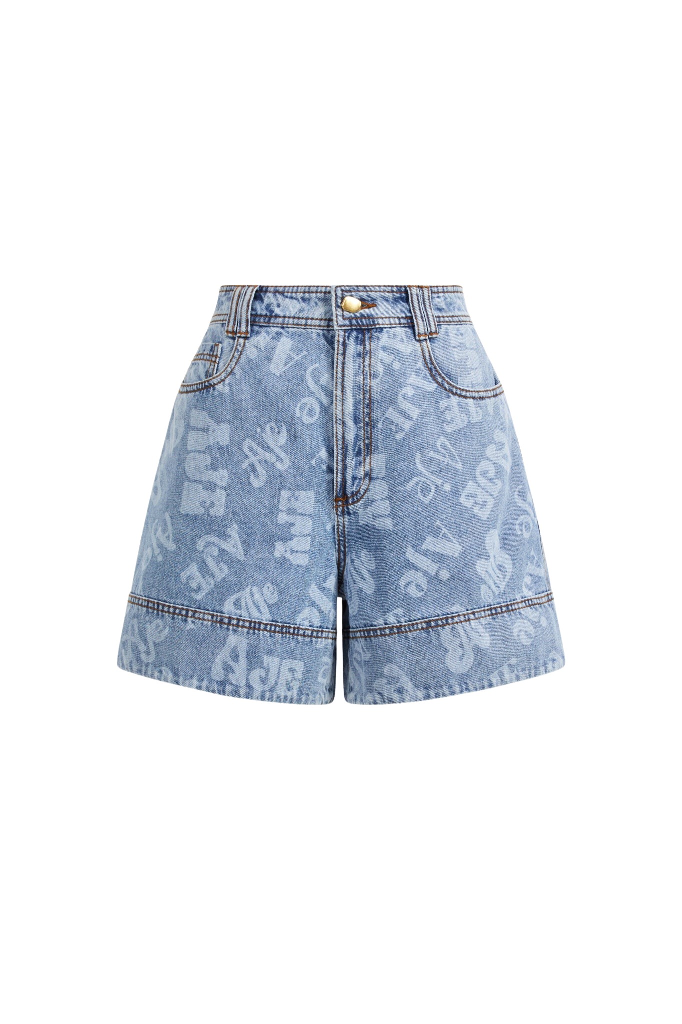 Aje Cary Denim Short