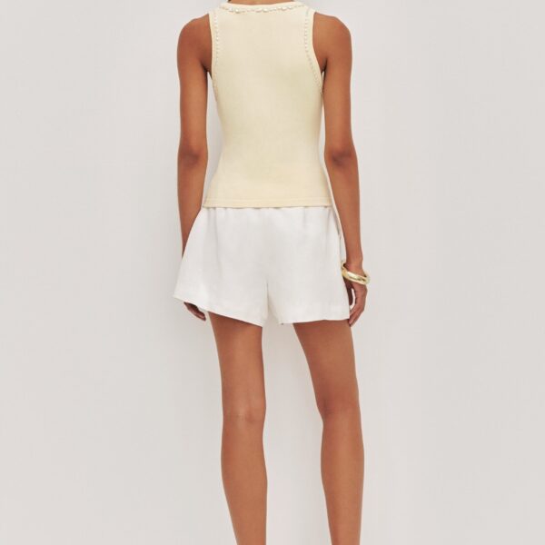 Aje clothing Aus Shorts – structured silhouette with raw femininity from Coveti