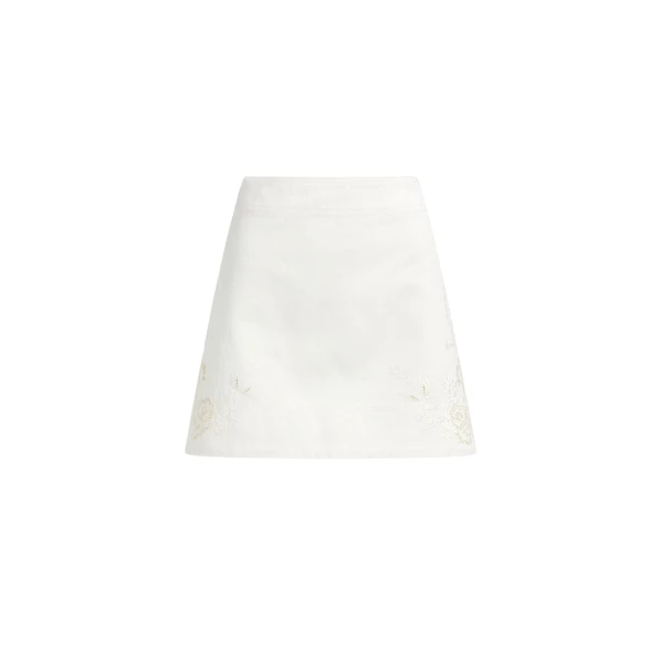 Aje Halo Embroidered Mini Skirt
