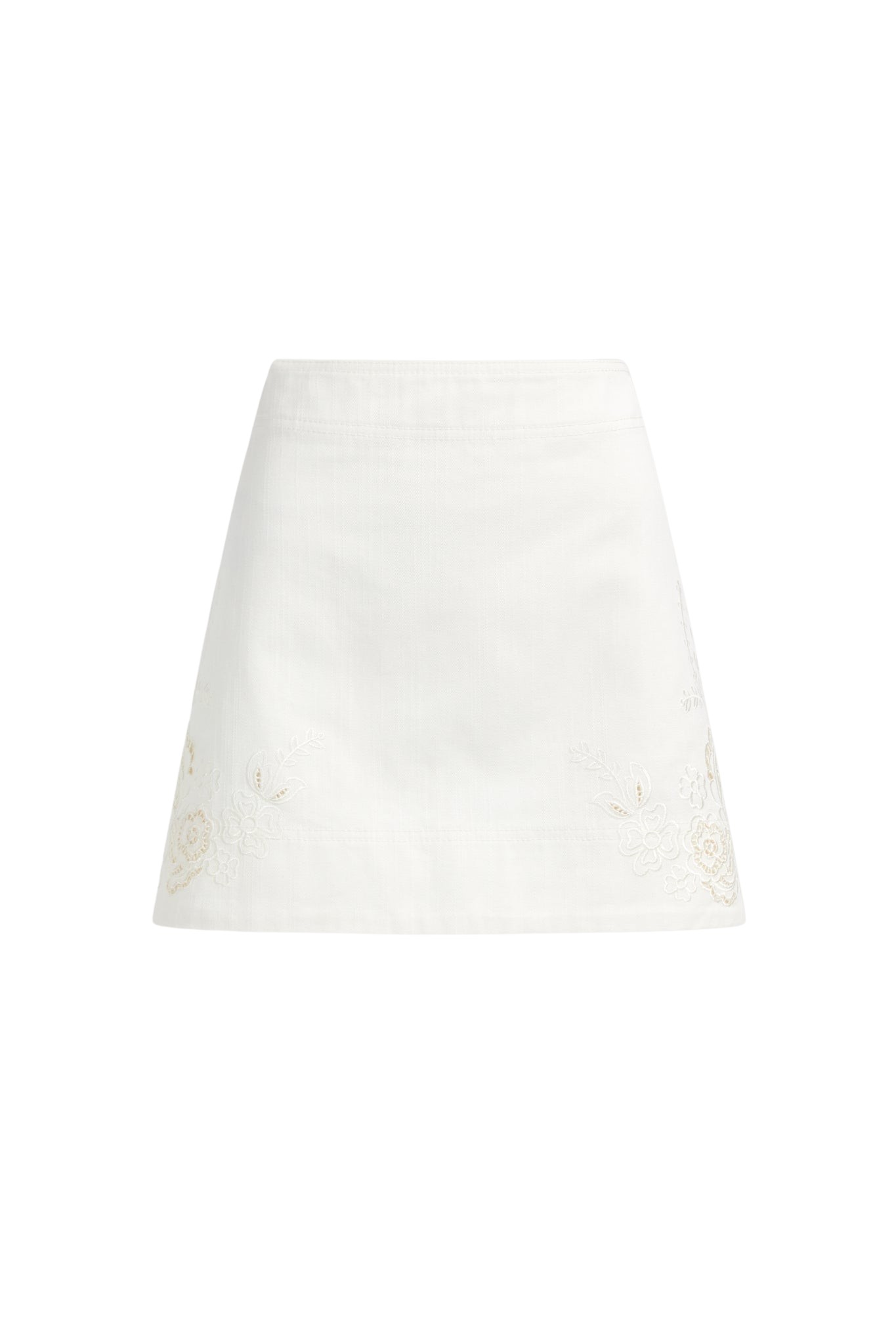 Aje Halo Embroidered Mini Skirt