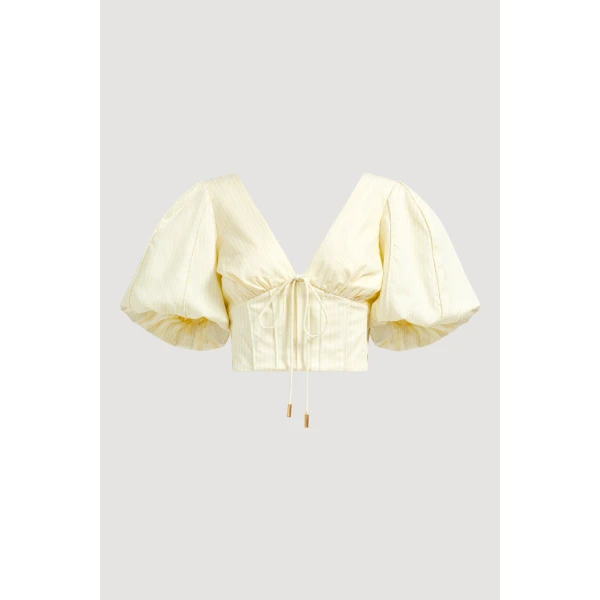 Aje clothing Aus Tops – structured silhouette with raw femininity from Coveti