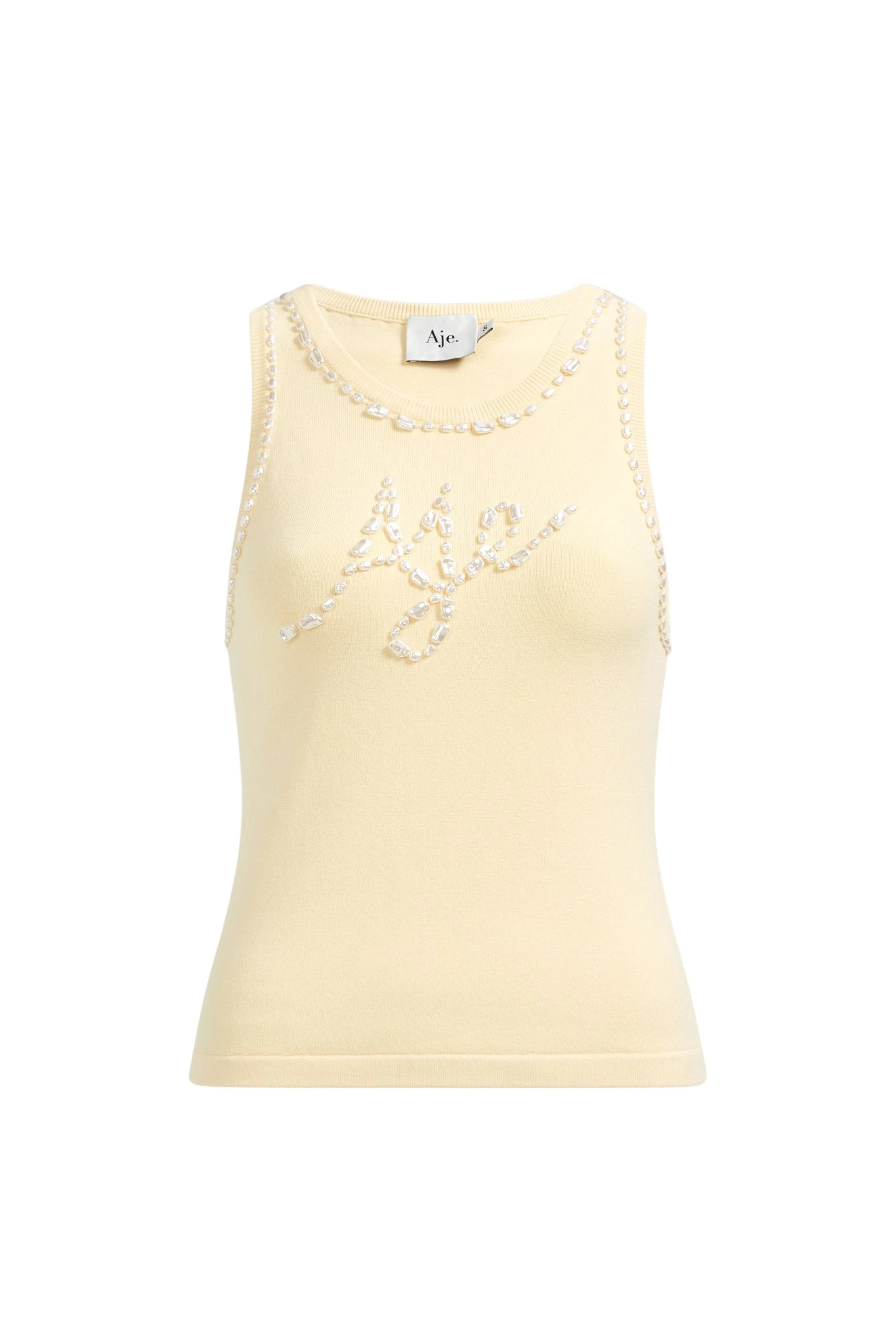 Aje-aus-Tops-Meadow-Pearl-Knit-Tank55497_nobg Aje Yellow Tops