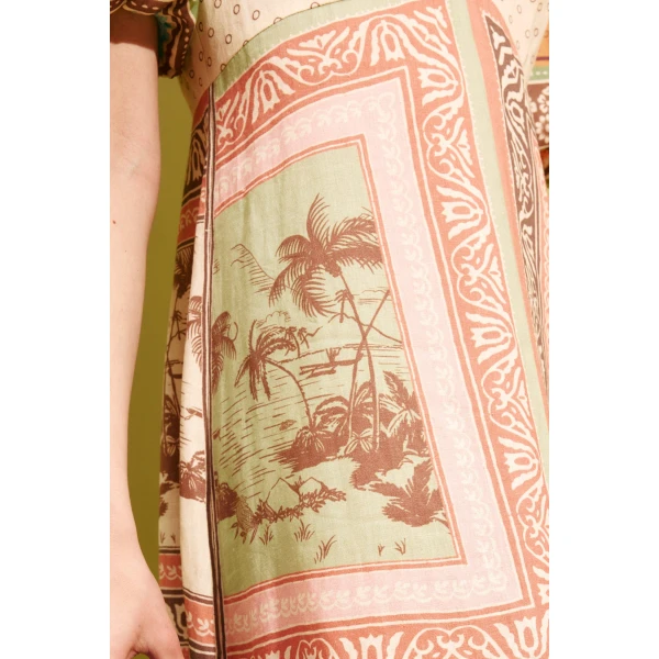 Alemais Alberta Midi Dress  Sustainable Dresses with Alemais print - Coveti Australian Designer