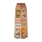 Alemais Alberta Silk Pant  Sustainable Pants with Alemais print - Coveti Australian Designer