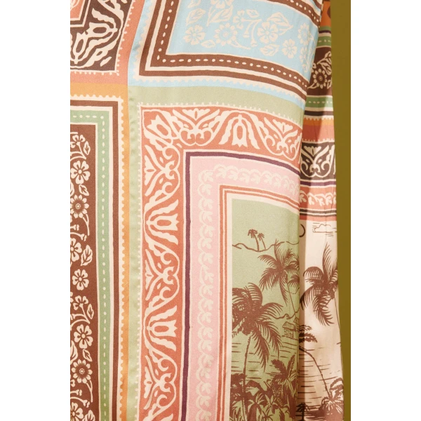 Alemais Alberta Silk Pant  Sustainable Pants with Alemais print - Coveti Australian Designer