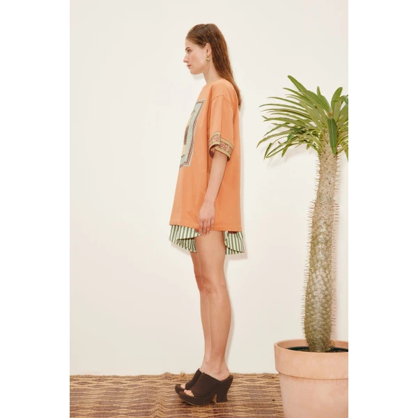 Alemais Alberta Tee  Sustainable Tops with Alemais print - Coveti Australian Designer