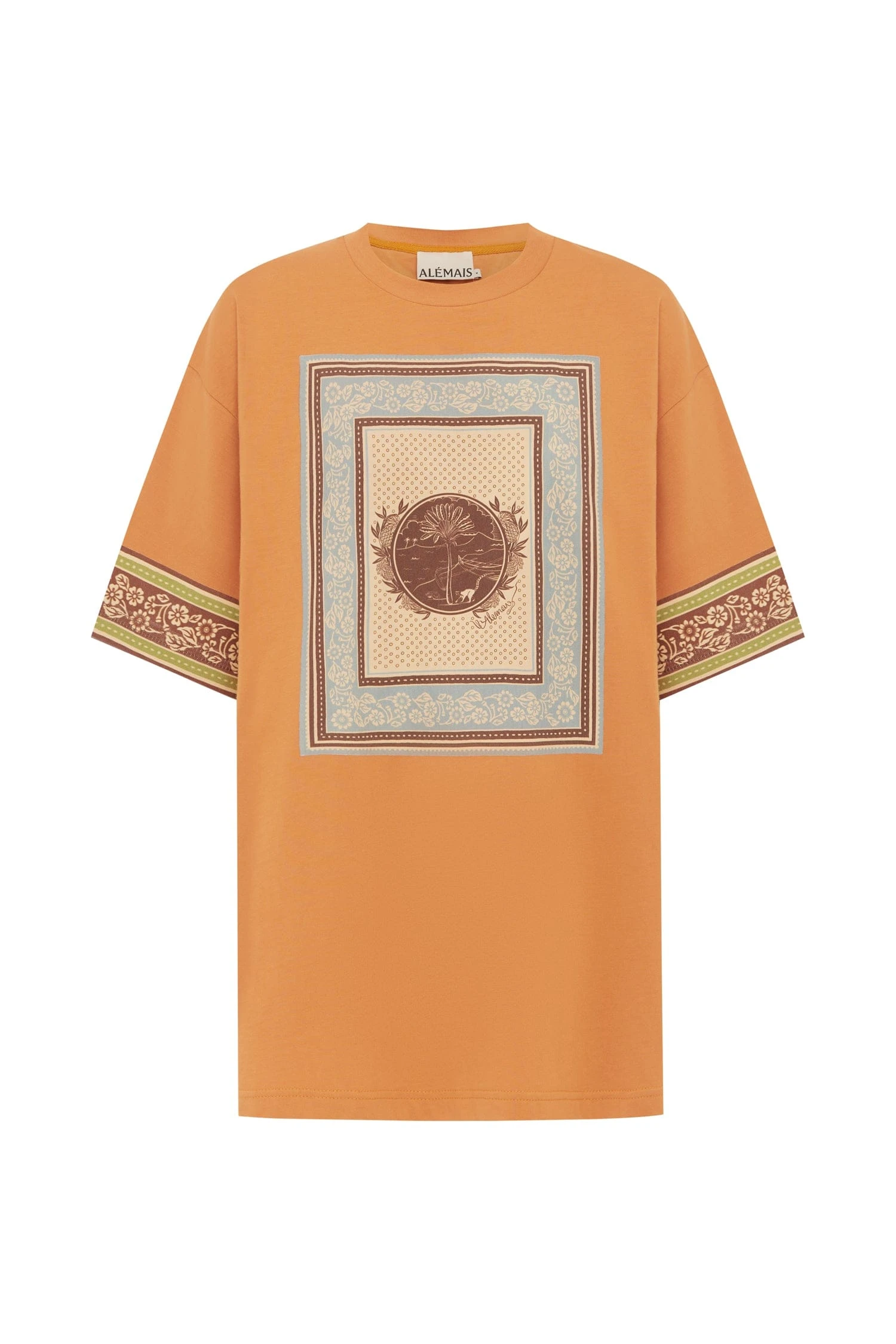 Alberta Tee by Alemais - Tops Alemais Alberta Tee Sustainable Tops with Alemais print - Coveti Australian Designer