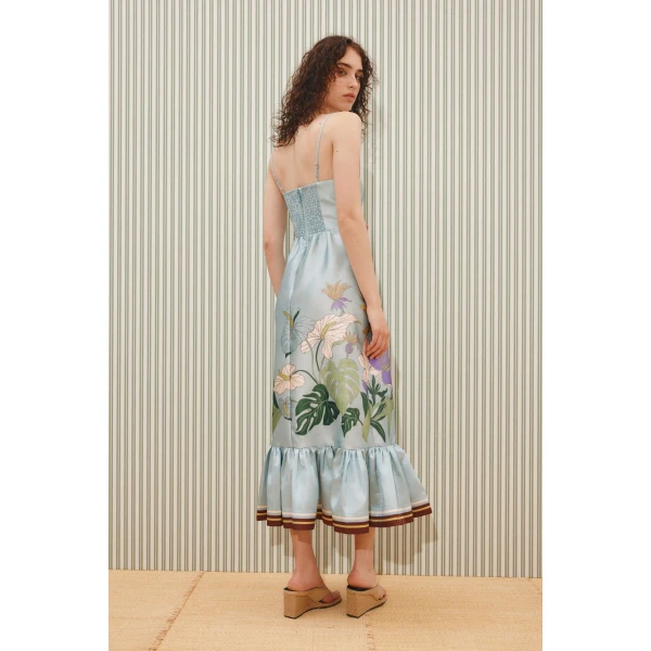 Alemais Alfie Midi Dress  Sustainable Dresses with Alemais print - Coveti Australian Designer