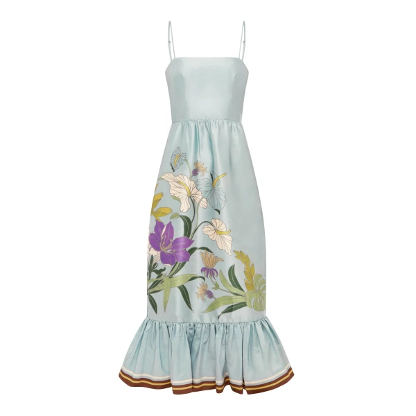 Alemais Alfie Midi Dress  Sustainable Dresses with Alemais print - Coveti Australian Designer