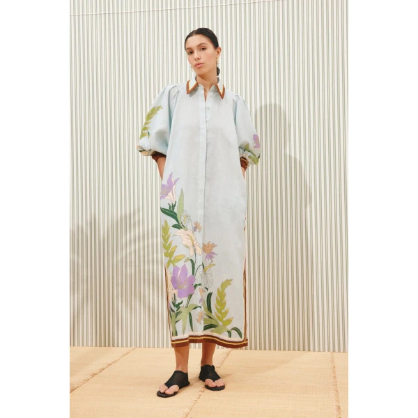 Alemais Alfie Shirtdress  Sustainable Dresses with Alemais print - Coveti Australian Designer