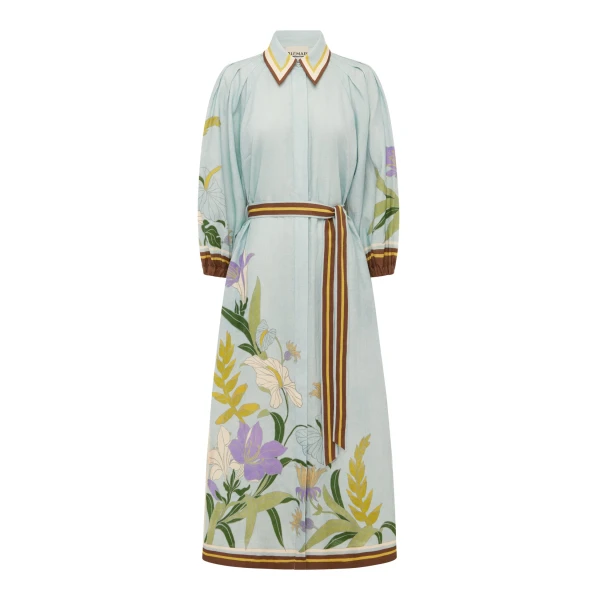 Alemais Alfie Shirtdress  Sustainable Dresses with Alemais print - Coveti Australian Designer