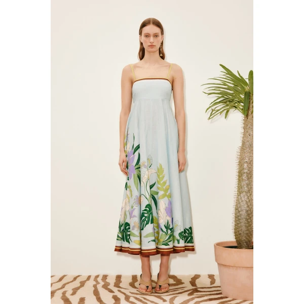 Alemais Alfie Sundress  Sustainable Dresses with Alemais print - Coveti Australian Designer