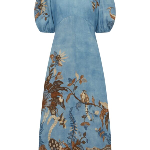Alemais Georgie Midi Dress  Sustainable Dresses with Alemais print - Coveti Australian Designer